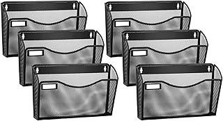 Six Pack Mesh Wall-Mounted File Holders