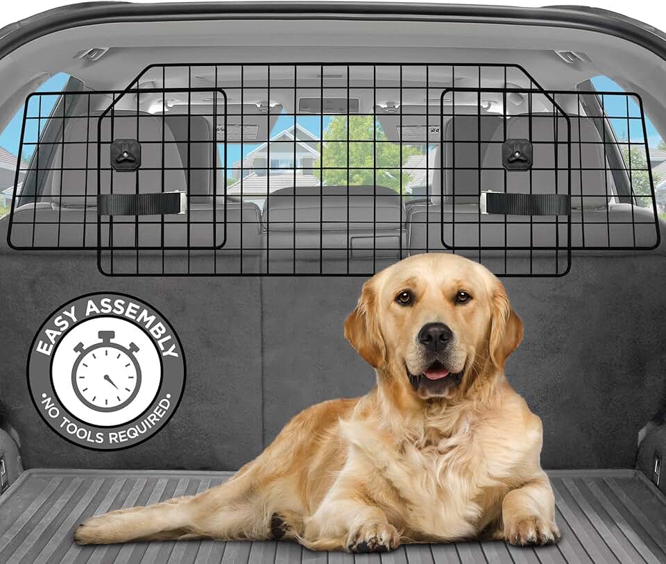 Adjustable Heavy-Duty Dog Car Barrier for Vehicles