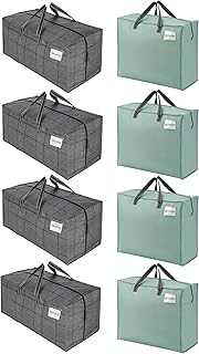 Eight heavy-duty moving bags with straps and handles