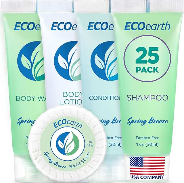 Spring Breeze Hotel Toiletries Set, 125 Pieces