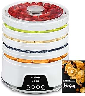 Food Dehydrator with 5 Trays, 165°F, 48H Timer