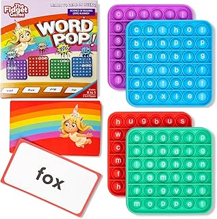 Fidget Word Pop Game for Learning to Read