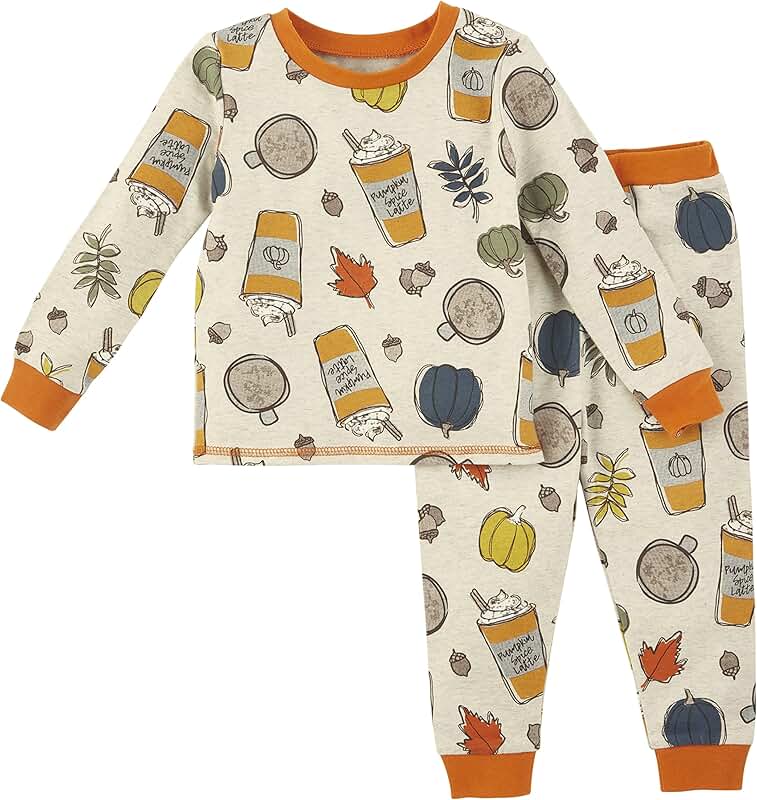 Baby Boy Pumpkin Spice Pajama Set 12-18 Months