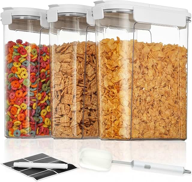 Set of 3 Airtight Cereal Storage Containers