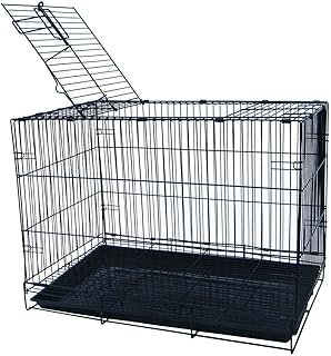 20-Inch Small Animal Crate with Wire Bottom and Tray
