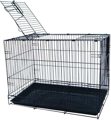 20-Inch Small Animal Crate with Wire Bottom and Tray