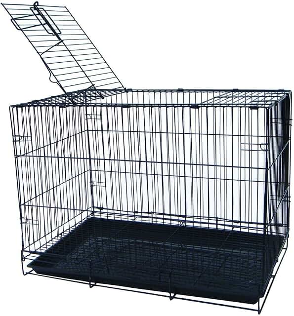 20-Inch Small Animal Crate with Wire Bottom and Tray