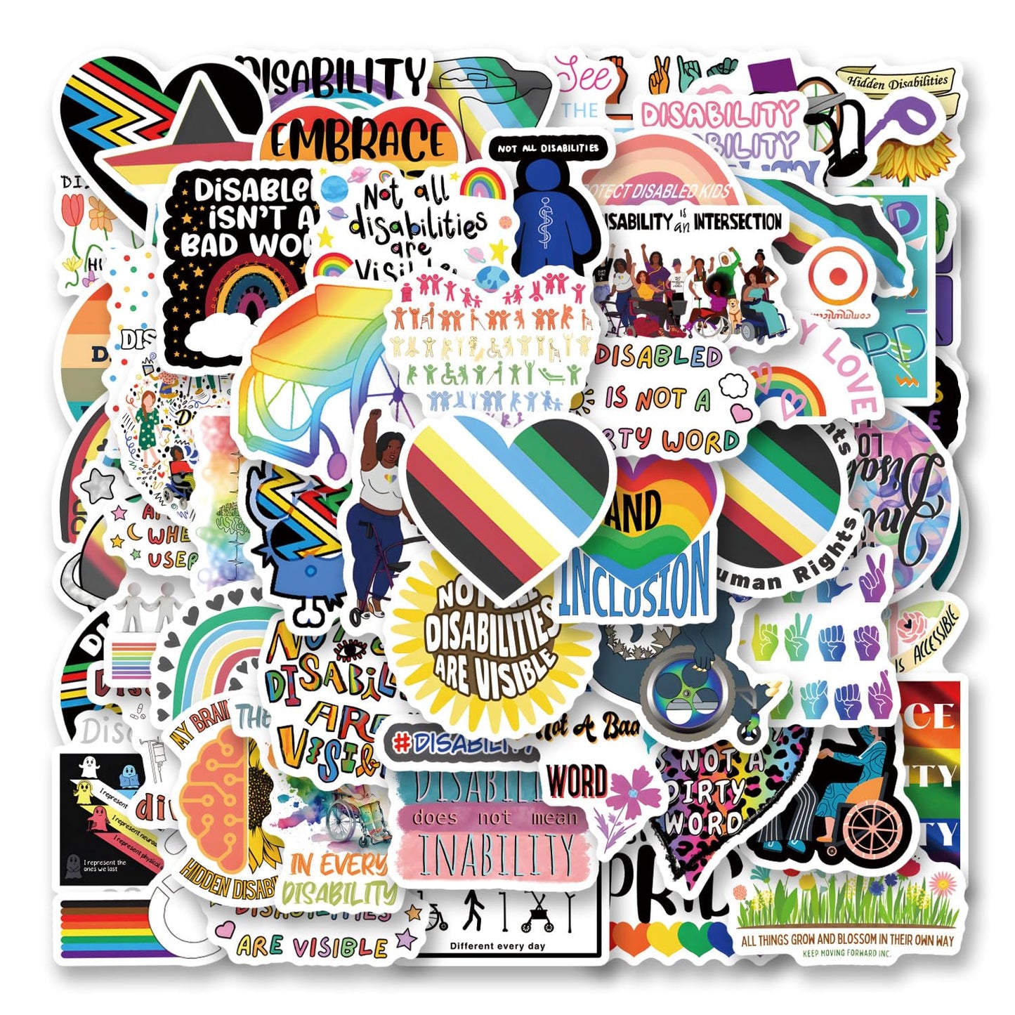 62-Piece Cartoon Vinyl Sticker Pack for Kids and Teens