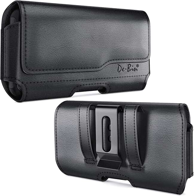 De-Bin Cell Phone Holster with Belt Clip for Galaxy and iPhone