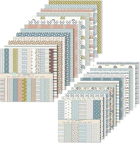 48 Pcs Vintage Double-Sided Scrapbook Paper Pack