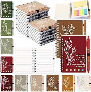 Set of 10 Spanish Christian Gift Notebooks and Pens