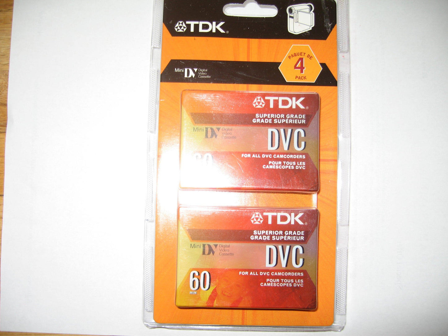 Digital Video Cassette 60 Min 4 Pk