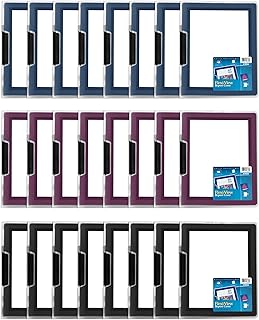 Assorted Flexi-View Report Covers with Swing Clip, 24-pack