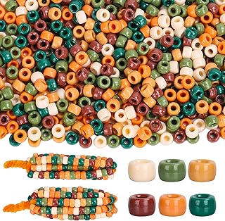 3000 Fall Pony Beads in 6 Colors for Jewelry Making