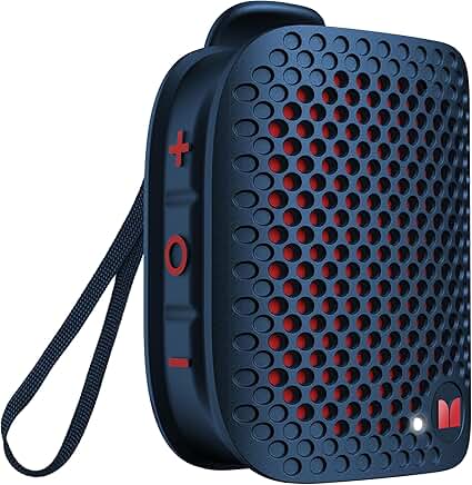 Small waterproof clip-on Bluetooth speaker with mic