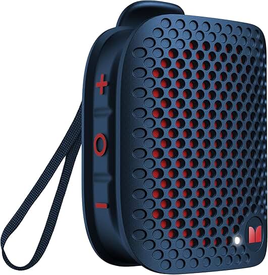 Small waterproof clip-on Bluetooth speaker with mic
