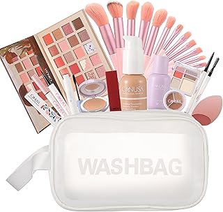 Complete 26-Piece Face Makeup Set with Eyeshadow and Brushes
