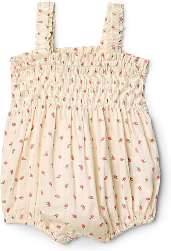 Baby Girls' Woven Sleeveless Romper