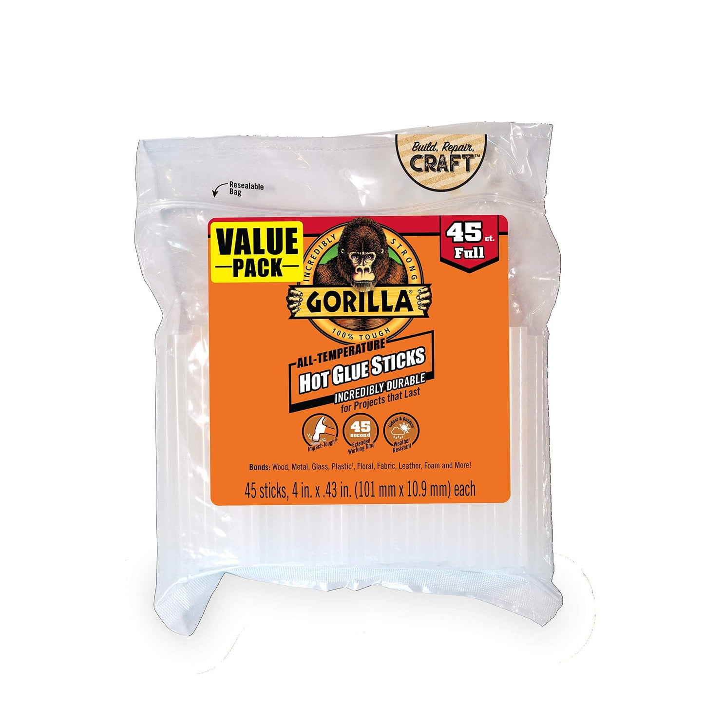 Full Size Hot Sticks 4" x 0.44" Diameter, 45 Count