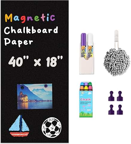 Magnetic Chalkboard Contact Paper for Walls