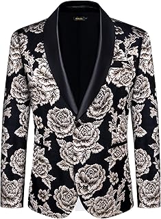 Men's One-Button Dress Suit Jacket for Formal Events
