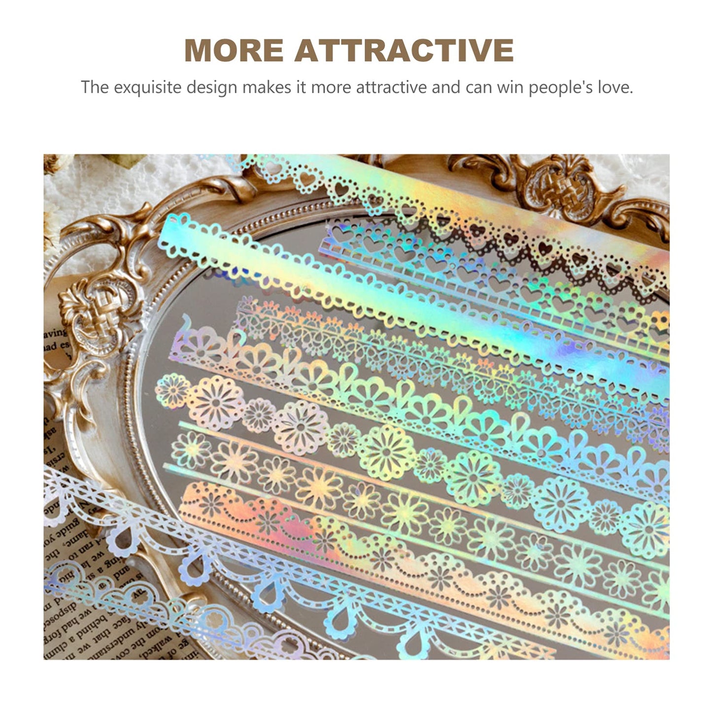 Floral Lace Washi Tape Set 10pcs