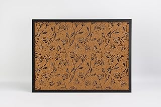 Black floral branch corkboard
