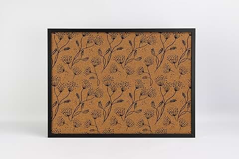 Black floral branch corkboard