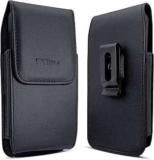 Vertical Cell Phone Belt Holder Case with Belt Clip