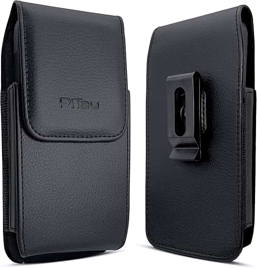 Vertical Cell Phone Belt Holder Case with Belt Clip