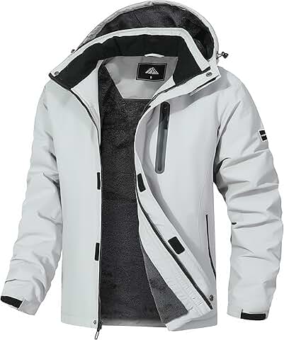 Men's Warm Waterproof Snow Ski Jacket for Winter Outdoor Activities