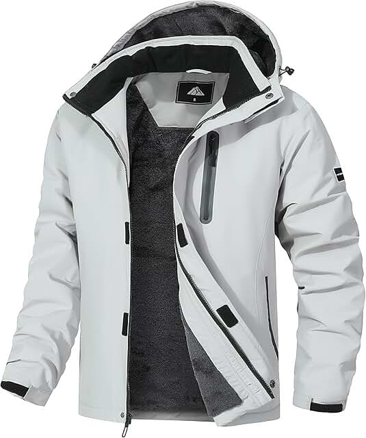 Men's Warm Waterproof Snow Ski Jacket for Winter Outdoor Activities