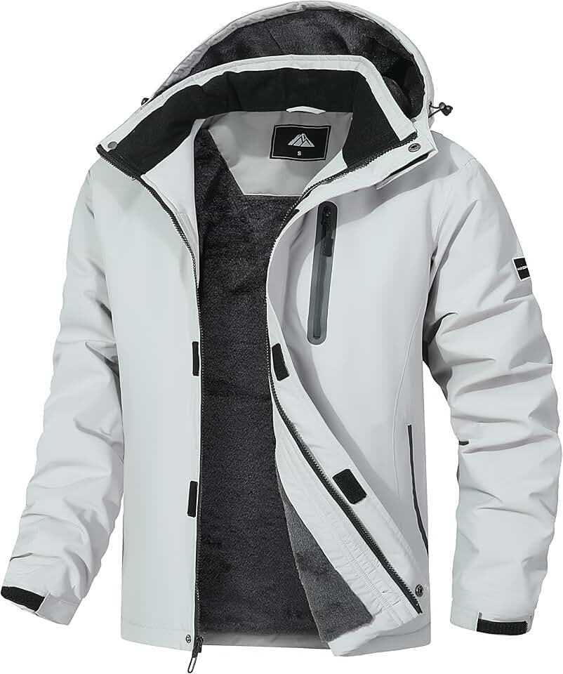 Men's Warm Waterproof Snow Ski Jacket for Winter Outdoor Activities