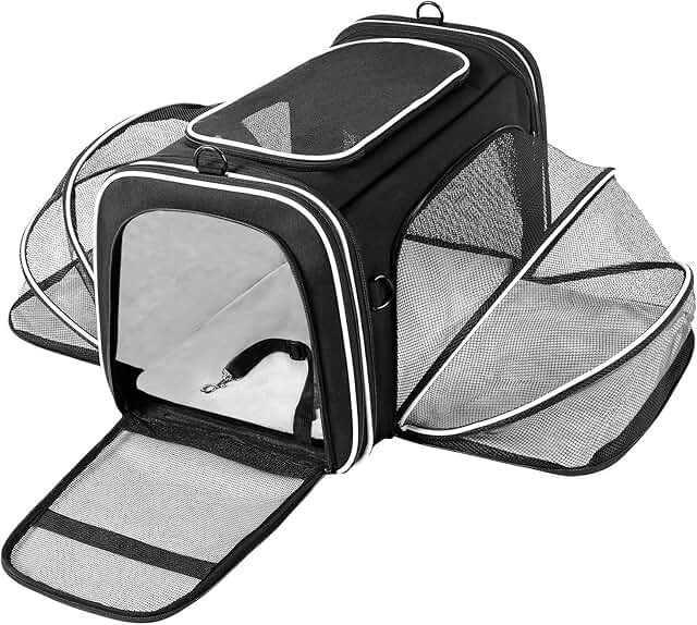 Large Expandable Soft Pet Carrier with Multiple Entries