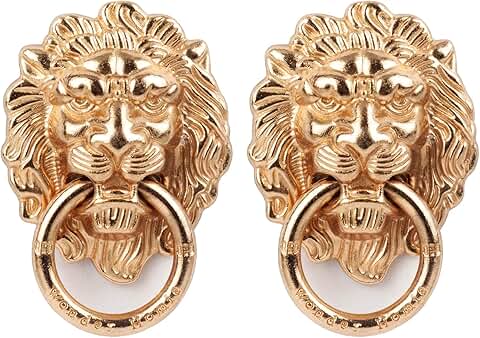 Two Gold Metal Phone Ring Holders
