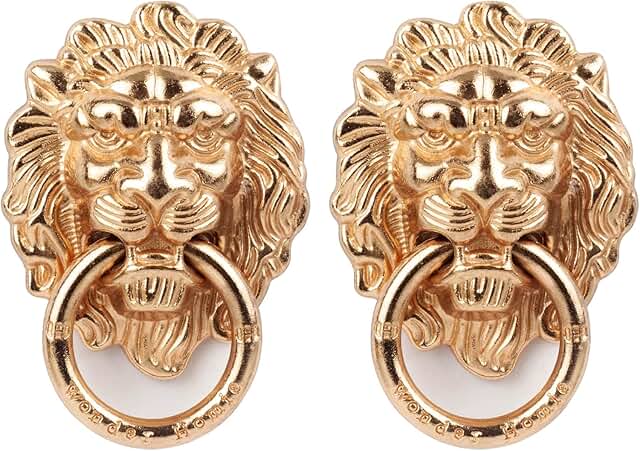 Two Gold Metal Phone Ring Holders