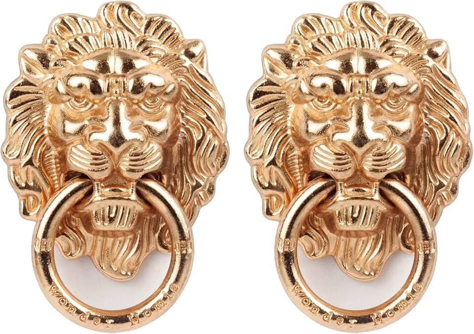 Two Gold Metal Phone Ring Holders