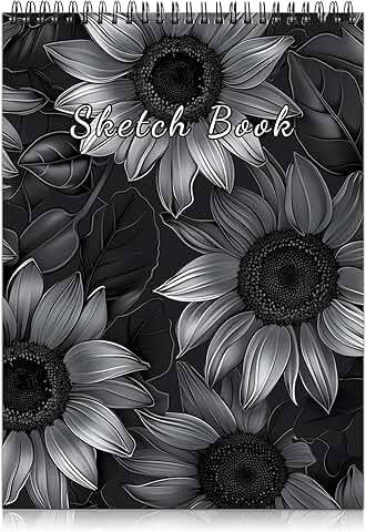 Cute Spiral Sketchbook, 9x12 inches, 50 sheets