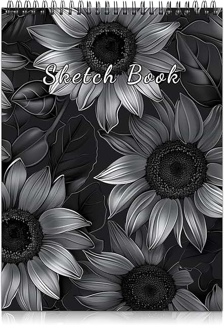 Cute Spiral Sketchbook, 9x12 inches, 50 sheets