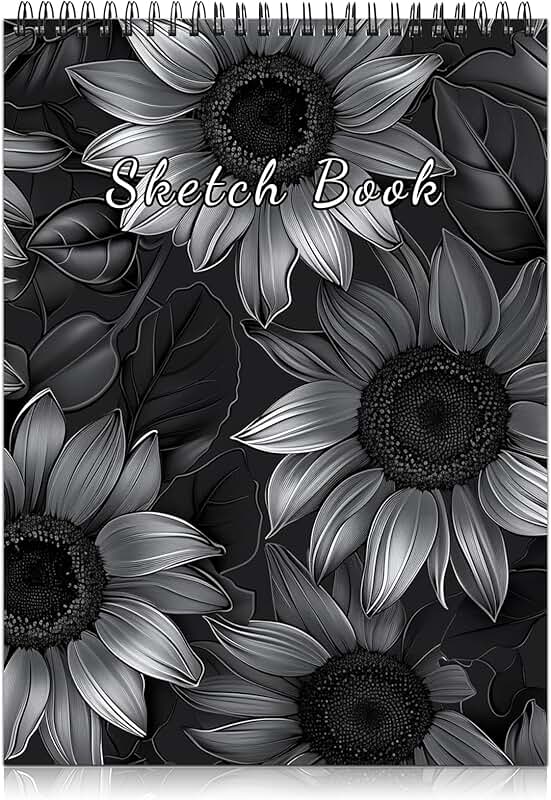 Cute Spiral Sketchbook, 9x12 inches, 50 sheets