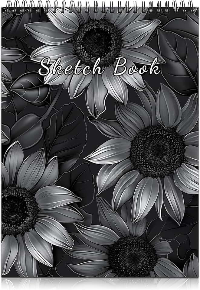 Cute Spiral Sketchbook, 9x12 inches, 50 sheets