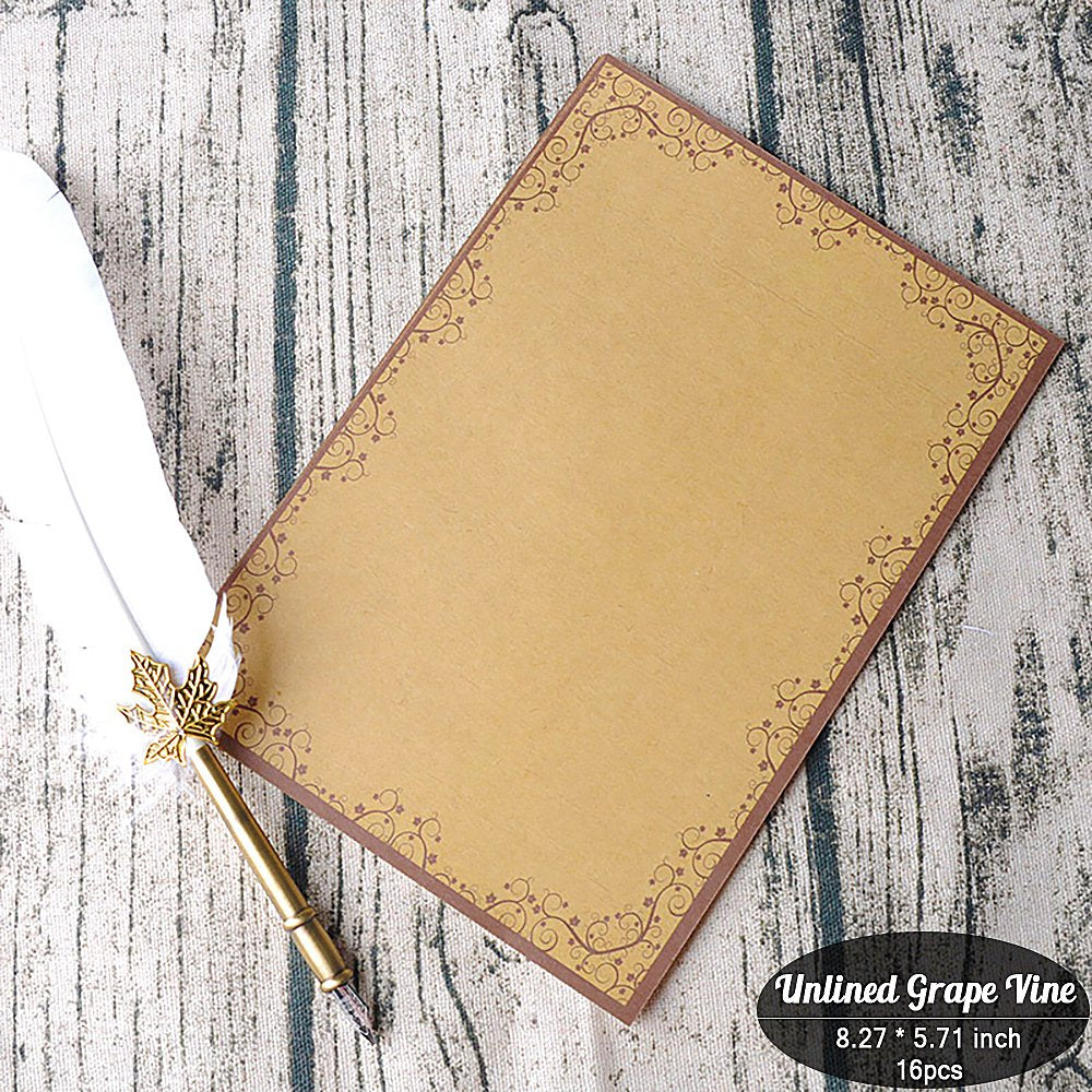 Vintage Stationery Set with Envelopes and Seals