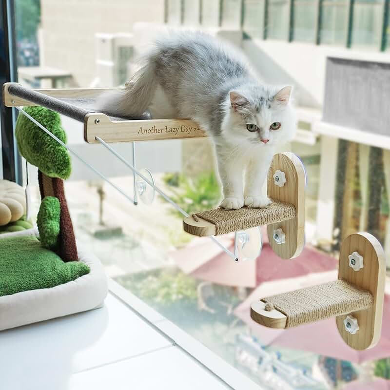 Foldable Cat Window Perch and Shelves Set