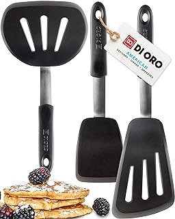 Flexible silicone spatula set, heat resistant to 600°F