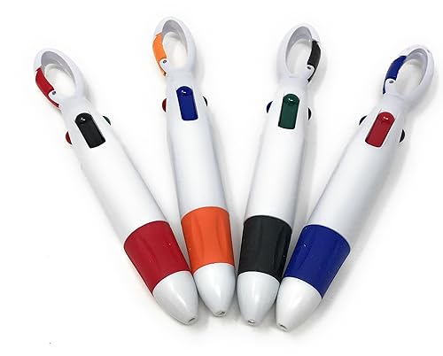 20 Multi-Color Ink Shuttle Pen Set with Carabiner