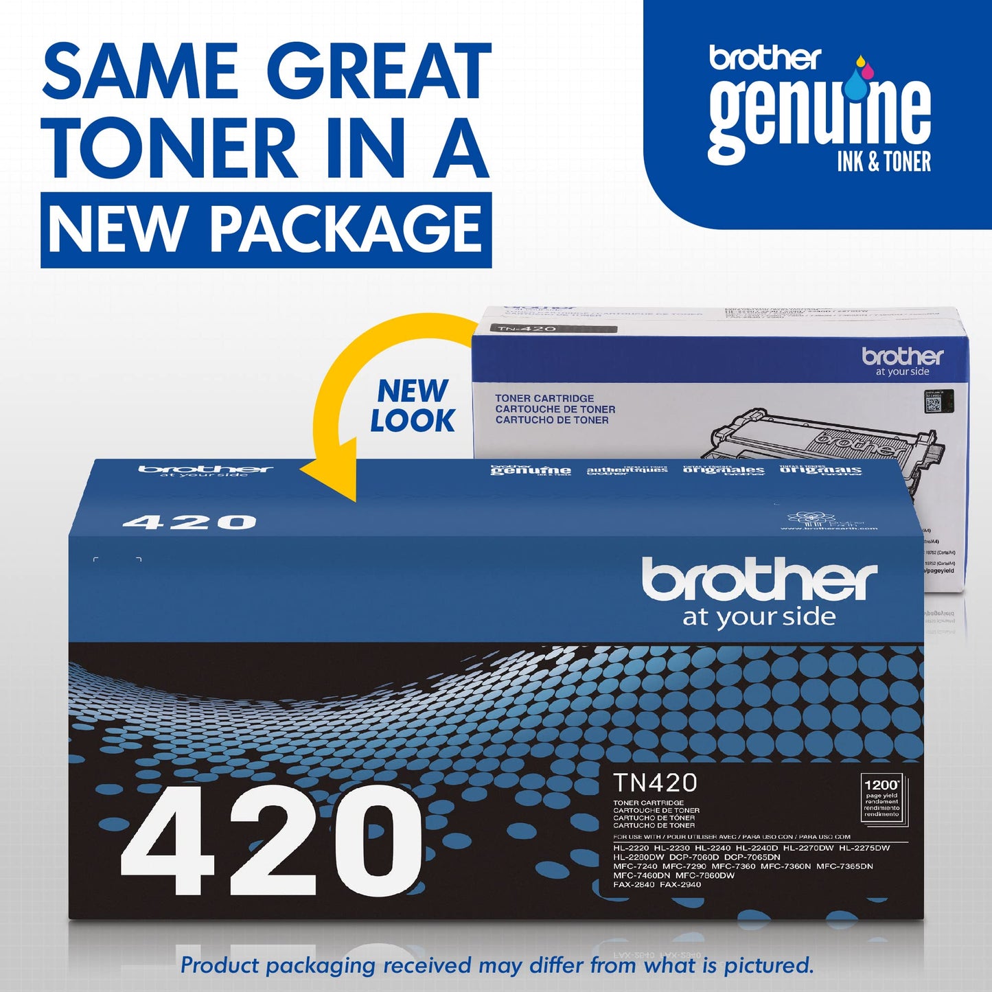 Genuine TN420 Mono Laser Toner Cartridge