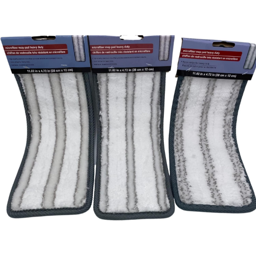 MODAIO-Microfiber Mop Pad Heavy Duty (11.02 in x 4.72 in) - 3-Pack