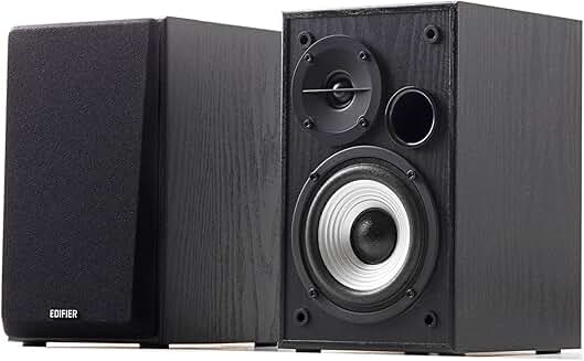 Pair of 4-inch Active Bookshelf Computer Speakers