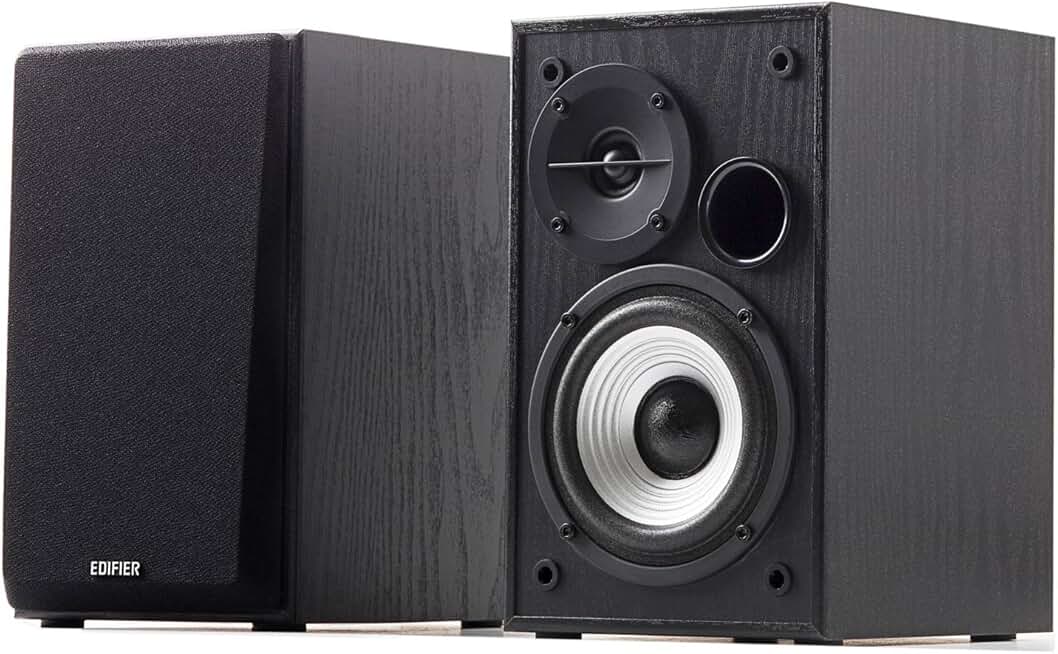 Pair of 4-inch Active Bookshelf Computer Speakers