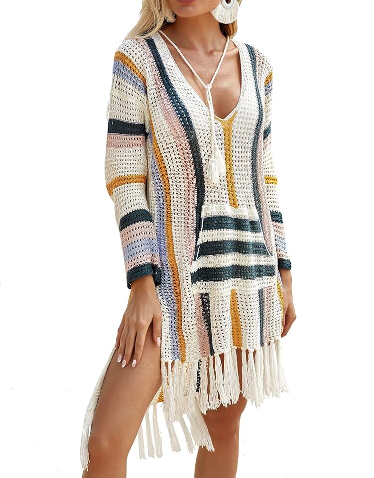 Women’s Crochet Beach Cover Up Dress